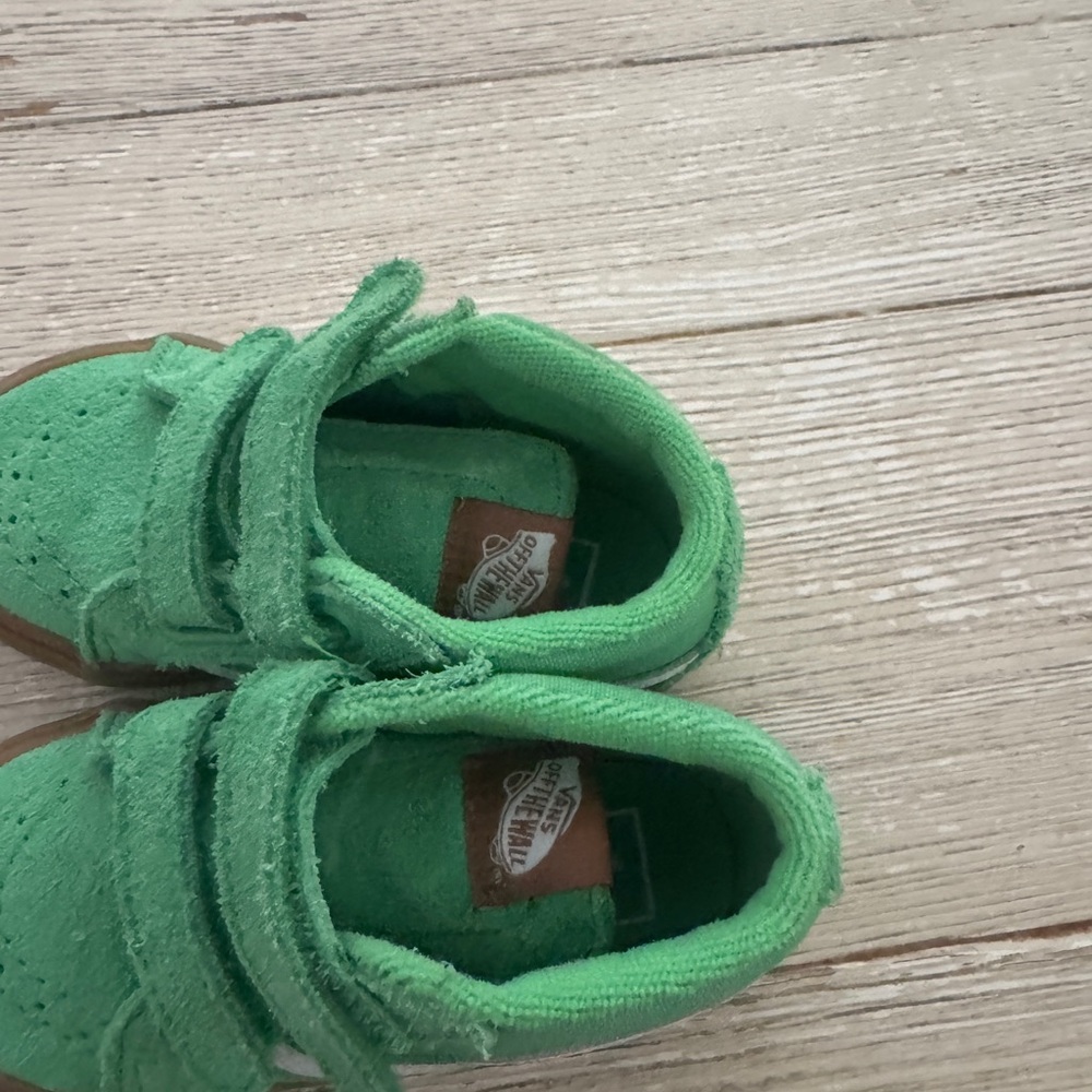 Vans Green and Brown Kids High-Top Sneakers - Picture 8 of 8